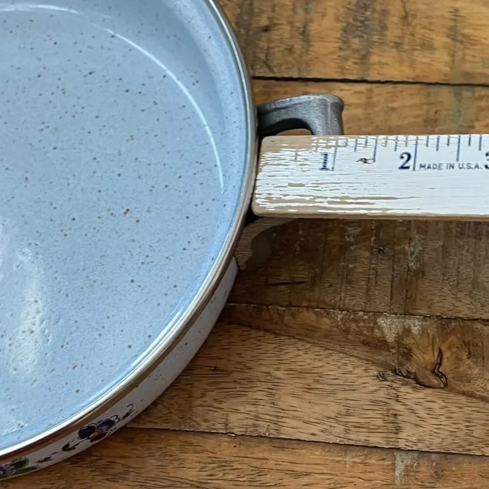 Vtg Fissler Asta Enamelware Pan Skillet Dish 8.5